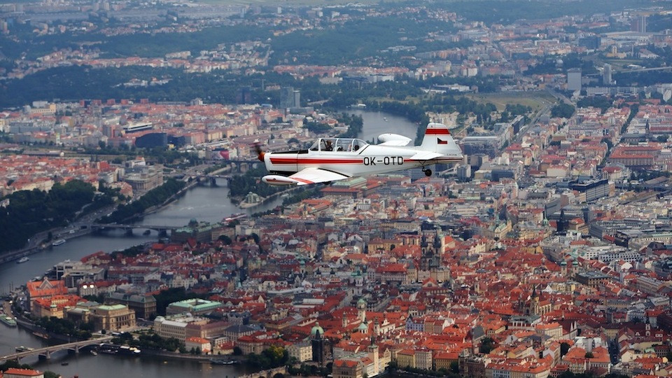 Zlin Trener over Prague